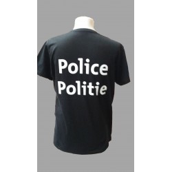 T-shirt Police-Politie noir