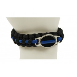 Bracelet paracorde Thin Blue Line
