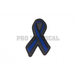 Thin Blue Line Ribbon Rubber Patch