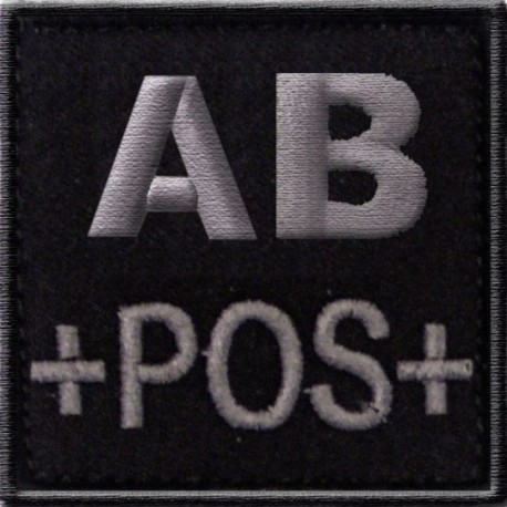 Groupe sanguin AB positif tissu noir